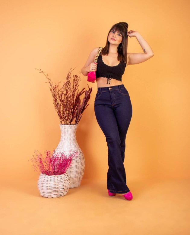 Calça Flare Carbono