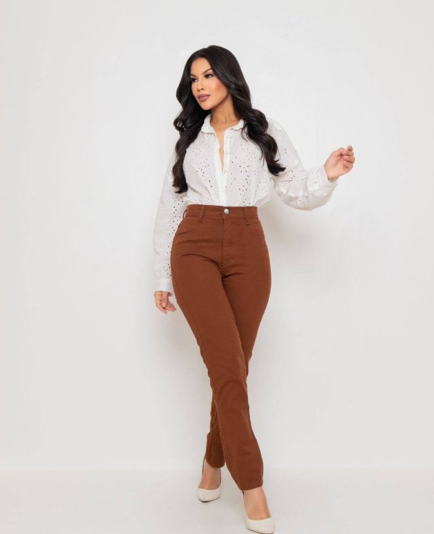 Calça Mom Chocolate